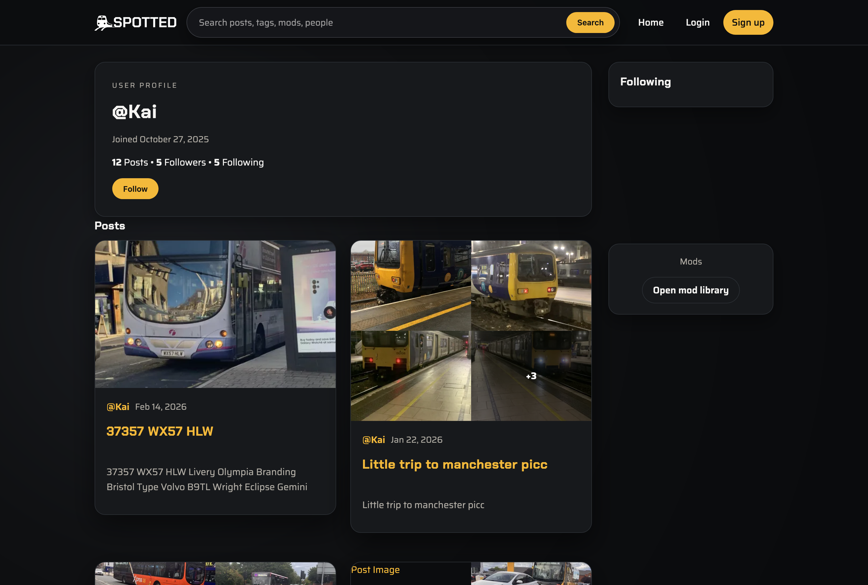 User profile
