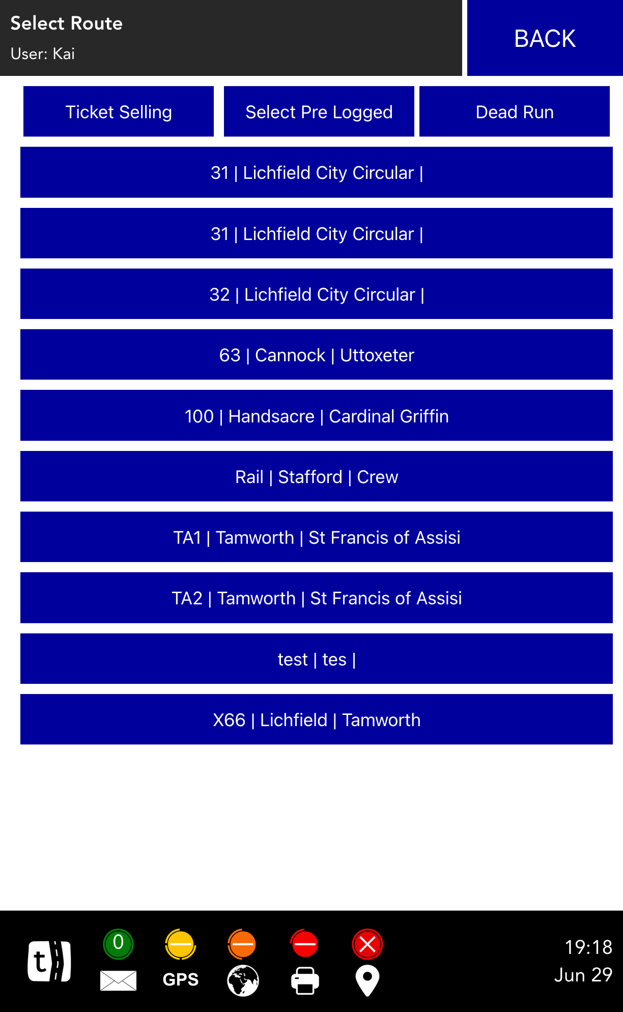 Route selection